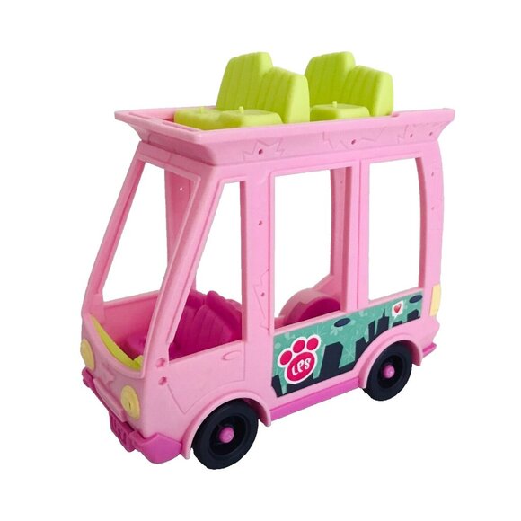 LPS Littlest Pet Shop Double Decker Bus Shuttle Auto Plastic Toy Hasbro 2015 - Picture 1 of 8